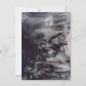 粉砕されたホワイトパンプキンハロウィーンカクテルパーティー 招待状 (裏面)