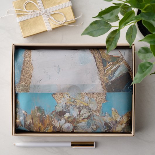 粉砕されたロイヤリティ抽象芸術アートデコパージュ 薄葉紙 (ギフト)