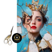 粉砕されたロイヤリティ抽象芸術アートデコパージュ 薄葉紙