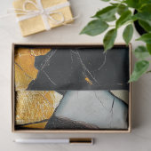 粉砕された反射抽象芸術アートデコパージュ 薄葉紙 (ギフト)