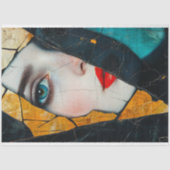 粉砕された反射抽象芸術アートデコパージュ 薄葉紙 (正面)