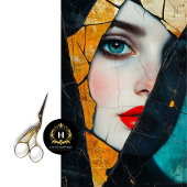 粉砕された反射抽象芸術アートデコパージュ 薄葉紙