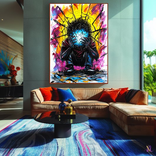 粉砕された反射 – 超現実表現主義の芸術 ポスター