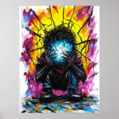 粉砕された反射 – 超現実表現主義の芸術 ポスター (正面)