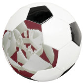 粉砕された大理石の抽象芸術モダンアート白いプラム サッカーボール (3/4)