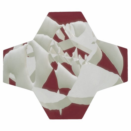 粉砕された大理石の抽象芸術モダンアート白いプラム サッカーボール (フラット)