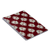 粉砕された大理石の抽象芸術モダンアート白いプラム ノートブック (右側)