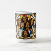 粉砕された天井とステンドグラスの夢 コーヒーマグカップ (中央)