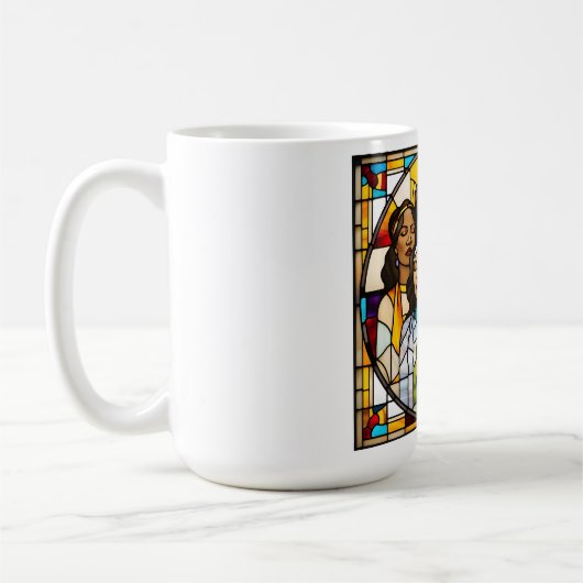 粉砕された天井とステンドグラスの夢 コーヒーマグカップ (左)