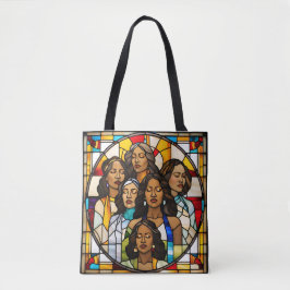 粉砕された天井とステンドグラスの夢 トートバッグ