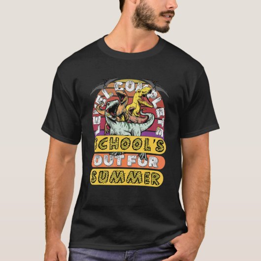 粉砕された幼稚園レベル完全な恐竜の学校 Tシャツ (正面)