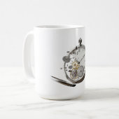 粉砕された時間 コーヒーマグカップ (正面左)