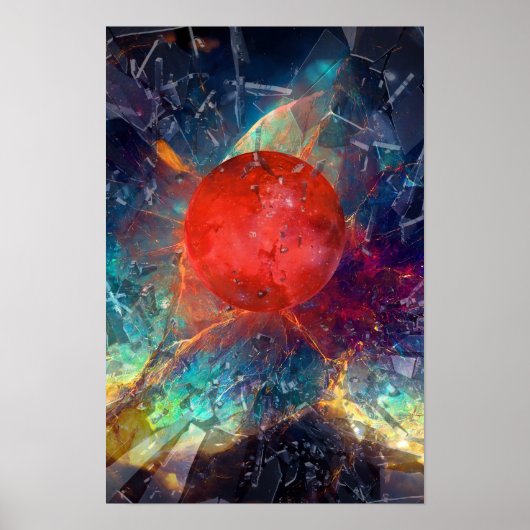 粉砕された月のポスター ポスター (正面)