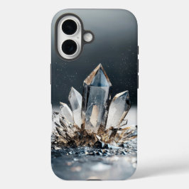 粉砕された水晶電話用ケース iPhone 16ケース
