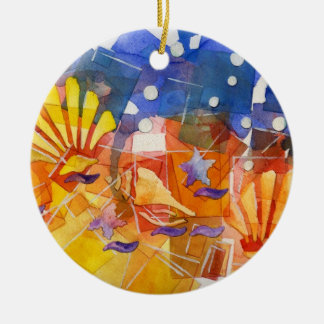 粉砕された海 セラミックオーナメント