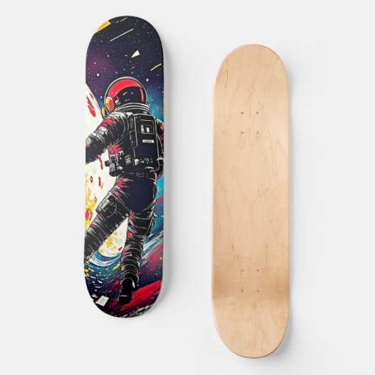 粉砕された現実 – 宇宙飛行士芸術的 スケートボード (正面)