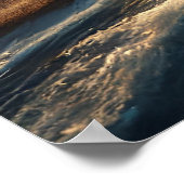 粉砕された砂時計:時間と ポスター (角)