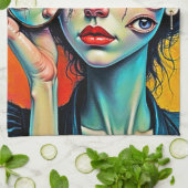 粉砕された自己反射アート キッチンタオル (折り畳み)