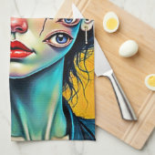 粉砕された自己反射アート キッチンタオル (四つ折り)