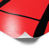 粉砕された赤い反射 フォトプリント (角)