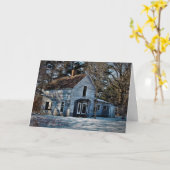 「粉砕された過去」クリスマスカード カード (黄色い花)