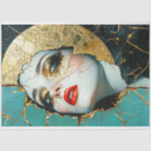 粉砕された金ゴールドクイーンデクページ 薄葉紙 (正面)