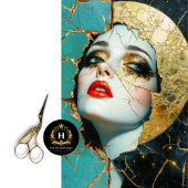 粉砕された金ゴールドクイーンデクページ 薄葉紙