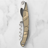 粉砕された金ゴールド ソムリエナイフ (正面)