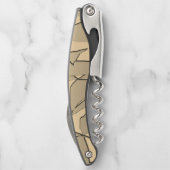 粉砕された金ゴールド ソムリエナイフ (裏面)