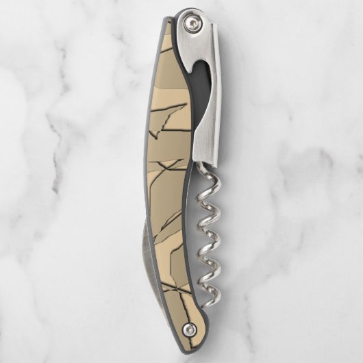 粉砕された金ゴールド ソムリエナイフ (裏面)