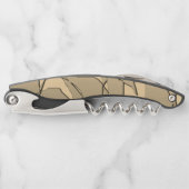 粉砕された金ゴールド ソムリエナイフ (正面)