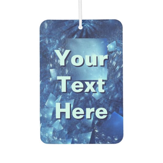 粉砕された鏡 カーエアーフレッシュナー (正面)