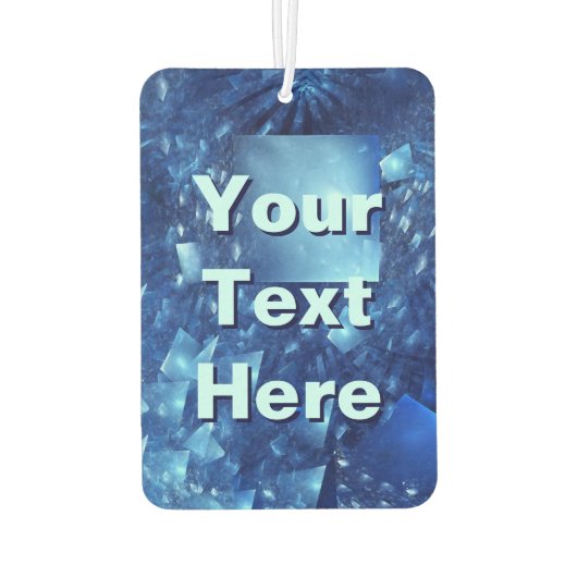 粉砕された鏡 カーエアーフレッシュナー (裏面)