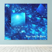 粉砕された鏡 キャンバスプリント (インサイチュ (ウッドフロア))