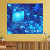 粉砕された鏡 キャンバスプリント (インサイチュ (リビング))