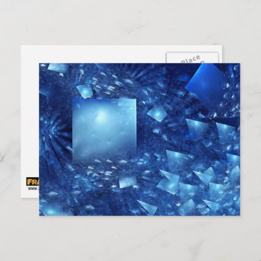 粉砕された鏡 ポストカード (正面/裏面)