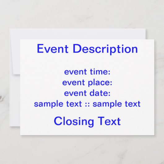 粉砕された鏡 招待状 (裏面)
