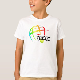 粉砕のテニスのワイシャツ-子供 Tシャツ