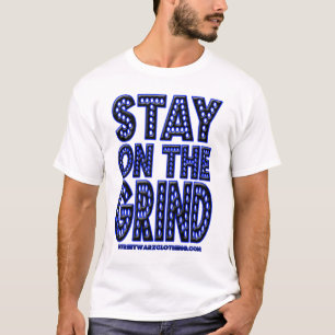 粉砕のヒップホップのラップミュージックのTシャツにとどまって下さい Tシャツ