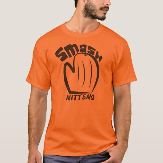 粉砕のミトンのバレーボール Tシャツ (正面)