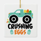 粉砕エッグクールイースターモダントラック名 セラミックオーナメント (裏面)