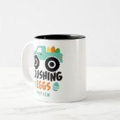 粉砕エッグクールイースターモダントラック名 ツートーンマグカップ (正面左)