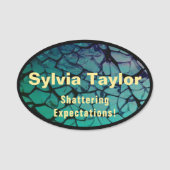 粉砕ガラス 名札 (正面)