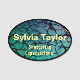 粉砕ガラス 名札