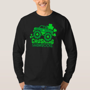 粉砕シャムロックモンスタートラックボーイズIrish St Pat Tシャツ