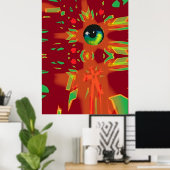 粉砕ドリーマーケンゲージ超現実主義者 ポスター (ホームオフィス)