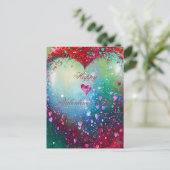 粉砕ハートバレンタイン ポストカード (スタンド正面)