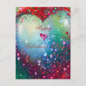 粉砕ハートバレンタイン ポストカード (正面)