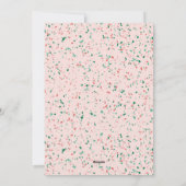 粉砕ペパーミントTerrazzoクリスマスフォトカード シーズンカード (裏面)