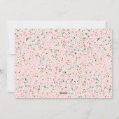 粉砕ペパーミントTerrazzoクリスマスフォトカード シーズンカード (裏面)